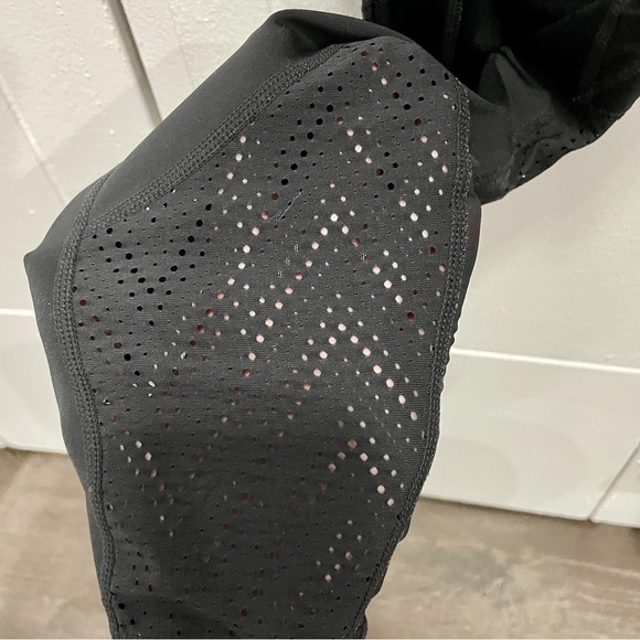 Athleta Black Mesh Leggings - Picture 5 of 10
